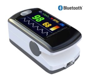 ToronTek-E400W Pulse Oximeter with bright LED screen and 90-degree rotating display feature